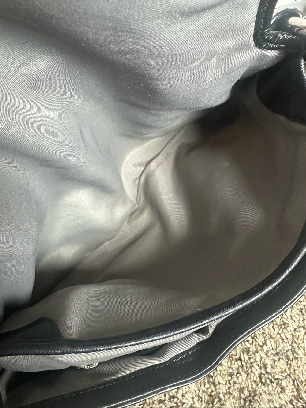 Coach black canvas